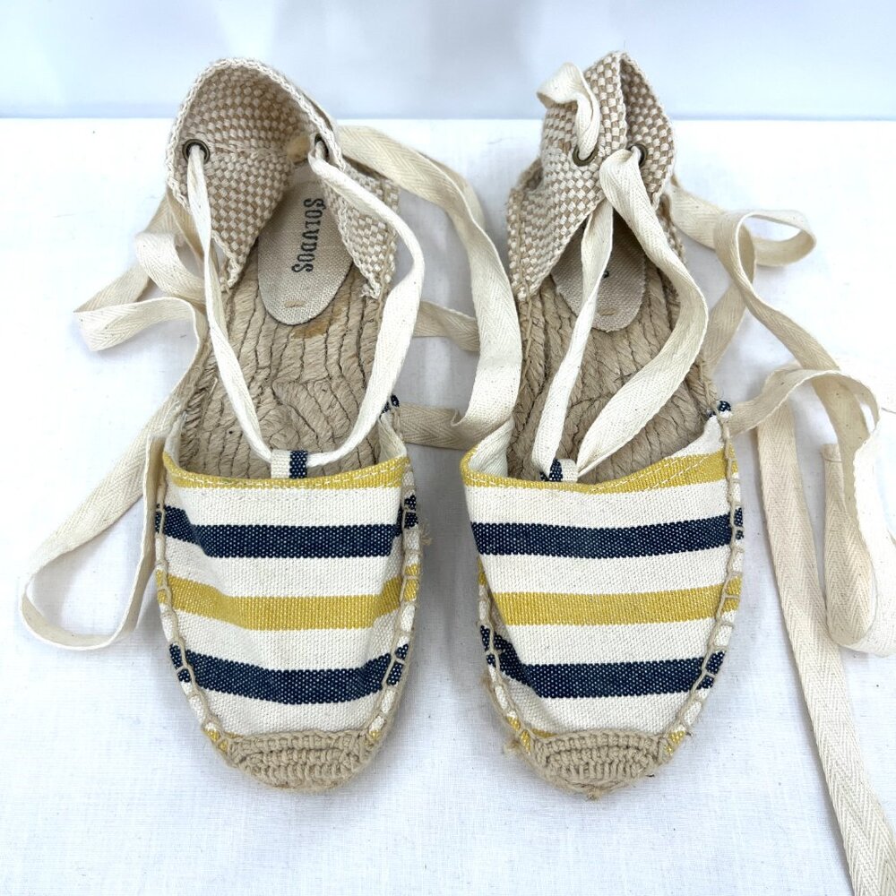 Soludos Lauren Lace Up Espadrilles Women's 6.5